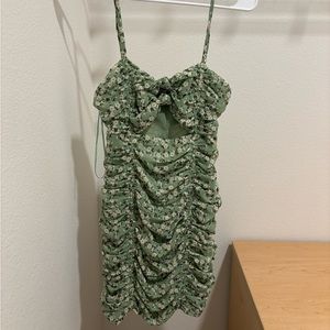 Cute Green Floral Dress